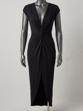 Rolla Coster Black Twist-Front Maxi Dress